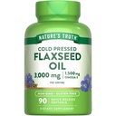 Verità della natura Flaxseed Oil Softgels | 90 Count | Cold Pressed, Non-GMO & Gluten Supplemento gratuito