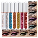 8 Colored Glitter Liquid Eyeliner Colorful Set, Delineadores De Colores Para Ojos, Arcobaleno Bianco Rosso Blu Eyeliner Kit regalo di Natale per le donne Impermeabile lungo duratura...