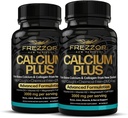 FREZZOR Calcium Plus con UAF1000+ Super Antiossidante per Bones Health & Bone Density, Supporta il peso corporeo sano, Rapporto ottimale dei minerali essenziali dell'edificio, NZ Made, 180 caps, 2 mesi di alimentazione