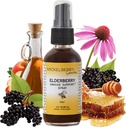 Mickelberry Gardens Elderberry Honey Propolis Throat Spray - Natural Immune Support and Throat Coat for Kids and Adults (2 once)