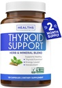 Supporto tiroide con iodio - 120 capsule (non OGM) migliorare la vostra energia - radice di Ashwagandha, zinco, selenio, vitamina B12 complesso - supplemento di salute della tiroide per le donne e per gli uomini - fornitura di 60 giorni