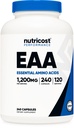 Nutricost EAA Capsule 1200mg, 240 Capsule - Aminoacidi essenziali, 120 Serve - Non OGM, Gluten Free & Vegan