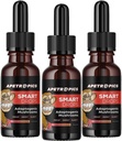 Apetropics Smart Drops - 5-in-One Adaptogenic Mushroom Tincture con Lion’s Mane, Cordyceps, Turchia Tail, Chaga, Reishi - Nootropic Brain Supplement - Peach Watermelon Flavor, 30-Servings (3 Pack)