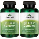 Swanson Tri-Fiber Complex - Integratore Sanitario Digestivo Realizzato con Psyllium, Oat Bran, & Apple Pectin - (100 capsule) (2 Pack)
