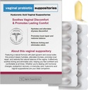 Naid Hyaluronic Acid Suppositories | Vaginal Moisture & pH Balance Support | 12 Inserti con Prebiotic Complex | Soothe Dryness, Odor Control, Restore Comfort | Menopause & Intimate Care