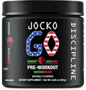 Jocko Fuel Pre Workout Powder con L-Citrulline, Nootropic & Caffeina per Endurance & Stamina - Keto, Bassa miscela di zucchero per la corsa a distanza, Ciclismo, Jiu Jitsu - 30 Serve (Watermelon)