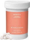 MOMOTARO APOTHECA Probiotici organici per le donne Vaginal & Digestive Supplement, 25 miliardi di CFU - Prebiotici & Lactobacillus Blend Supplements - Feminine sana Vaginal Odor & Flora - 30 capsule