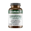 NutraMedix Serrapeptase Integratore con Enzimi Digestivi Proteolitici per Donne & Uomini - Fibra Prebiotica Inulina per Gut Health & Joint Support - Latticini, Soy & Gluten-Free (120 capsule)