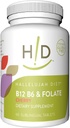 Dieta di Hallelujah B12, B6 & Folate Integratori alimentari Vitamine sublinguali aromatizzate alla ciliegia (60 compresse)