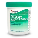 USP 2g Glycerin Laxatives Suppository – 100 Adult Size Laxative Suppositories per uomini e donne – Fast and Gentle Relief Suppository for Constipation – Confortevole Forma Adulto Suppository