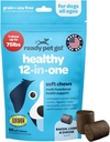 12-in-1 Multivitaminico completo per cani | Cane Multivitamina Masticabile con Glucosamina Condroitina e Probiotici Digestivi per cani di tutte le età e dimensioni | NASC Certificata & Made in the USA | 60 Chews