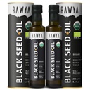 Olio di semi nero RAWYA - Nigella Sativa a freddo biologico - origine turca - USDA Organic - Supplemento naturale - Olio di semi di cumino nero - Ricco aroma &amp; ad alta concentrazione - Bottiglia di vetro 250ml - 2 Pack
