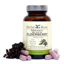 Estratto di chicco di mirtillo nero organico | Max Strength | Realizzato con Sambucus organico | 60 capsule vegane