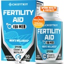Integratori di fertilità maschile, supplemento di fertilità avanzata per gli uomini ottimale conteggio di sperma Motilità & T-Level con radice maca, Tribulus Terrestris, zinco, CoQ10, Pre Concezione per lui, 90 Caps