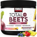 FORCE FACTOR Total Beets Beet Root Powder with Energy, NO3-T® Nitrates to Support Circulation, Blood Pressure, Blood Flow, and Stamina - Plus Green Tea Extract. Supplemento Superfood, 30 Serve