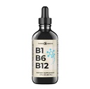 B1 B6 B12 Vitamina Liquid Drops - Nerve, Energy, Brain Support Supplement - Fruity-Like Flavor - Methylcobalamin, Thiamine, Pyridoxine - 60 Day Supply - 2 oz - per Uomini e Donne - Semplicemente Made