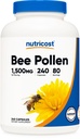 Nutricost Bee Pollen (240 Capsule, 80 Serve) (1.500MG Per Serve) - Non OGM, GMP Compliant