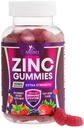 Zinc Gummies 50mg - Bone Skin & Immune Support Health Gummy & Premium Antiossidante Chewable for Adults - Alto assorbimento Vegan, Gluten Free Zinc Supplements Vitamin - Tasty Berry Flavor - 120 Gummies