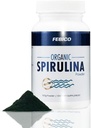 Premium Organic Spirulina Powder- Vegan, Arricchito Vitamina B12 Complex, Phycocyanin, Energy Boost, Non OGM, Gluten Free & Non Irradiated, USDA, Naturland, Halal Certified-100g