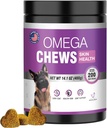 Omega 3 per cani pelle e cappotto supplemento per cani allergia chews prurito pelle sollievo pesce olio secco pelle reatment Salmon olio supplemento 200 compresse