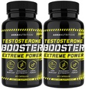 Testosterone Booster per gli uomini - Maschio allargamento supplemento con Horny Goat Weed & Tongkat Ali - Muscle Builder allargamento pillole - prova naturale Booster aumento desiderio, energia, Stamina, Libido (2 PACK)