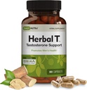 DailyNutra Herbal T Men’s Health Formula Supplement per Endurance, Vitality, & Healthy Aging - con KSM-66 Ashwagandha, Tongkat Ali, Tribulus, Eleuthero, & Horny Goat Weed (90 capsule)