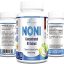 Noni Capsules - Noni Fruit Extract, (Morinda Citrifolia), Supporto Immune - 60 Capsule