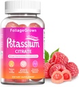Supplemento di potassio Gummies 1000mg - Supplemento di potassio per grumi di gambe, salute del muscolo e del cuore - Supplemento di 1 mese (conte 60)