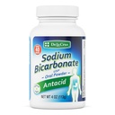 Polvere di bicarbonato di sodio puro De La Cruz – lievito di sodio e polvere di cottura in alluminio anacido libero per bruciore di stomaco e indigestione – imballato negli Stati Uniti – 4 OZ.