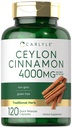 Carlyle Ceylon Cinnamon Capsule 4000 mg | 120 Count | Non OGM & Gluten Supplemento gratuito