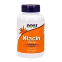 NOW integratori alimentari, niacina (Vitamina B-3) 500 mg, vitamina B-Gruppo essenziale*, salute nutrizionale, 100 capsule