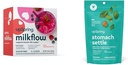 UpSpring Milkflow Electrolyte Breastfeeding Supplement Drink Mix con Fenugreek Stomach Settle Drops per Rilievo Nautico Occasionale / Schiuma con Ginger, Lemon, Spearmint e B6.