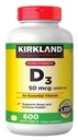 Kirkland Firma Extra Forza D3 50 mcg, 600 Softgels