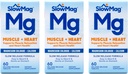 Cloruro di Magnesio Slow-Mag con Calcio, Compresse, 60 compresse (Pacchetto di 3) Fxi&Ui