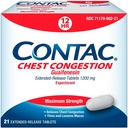 Congestione del petto di contaminazione, Controlli di speculazione massima di resistenza Cough e Thins e Loosens Mucus, Compresse di rilascio prolungate, Guaifenesin 1200 mg, Compresse di rilascio prolungate, 21 conte