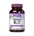 Bluebonnet Nutrizione Vitamina B2 100 mg, Per la salute del sistema cardiovascolare e nervosa, Soia-Free, Senza glutine, Kosher Certificato, Dairy-Free, Vegan, Non OGM, 100 capsule vegetali, 100 Serve