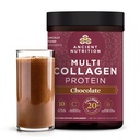 Antica Nutrition Peptidi di collagene idrolizzato polvere con Probiotici, Proteine Multi Collageno Cioccolato per Donne e Uomini con Vitamina C, 40 Serve, Supporta Pelle e Unghie, Salute Gut, 16.65oz