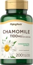 Piping Rock Chamomile Extract Capsule 1100mg | 200 pillole | Herb Supplemento | Gluten Free, Non OGM