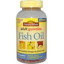 Natura fatta Fish Oil Gummies, 150 Softgels Dimensione del valore, con Cuore-Healthy Omega 3s 57 mg, in Delicious Strawberry, Lemon, & Orange