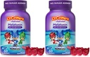 L'il Critters PJ Maschere Gummy Melatonin Supplemento per bambini, Droga-Free Sleep Support, 60 Gummies (Pack of 2)