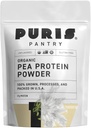 PURIS® Organic Pea Protein Powder, 100% Made in USA, 2 LB non aromatizzata, certificata Organica, Vegan, Gluten Free, Dairy Free, Non OGM, Proteine Basate dalle piante, Keto, BCAA (2 Pound (Pack of 12), Non aromaed)