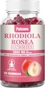 1 Pack 2000MG Rhodiola Rosea Gummies - Rhodiola Supplement &Cortisol Riduttore per Endurance, Mood & Stress, Sleep & Fatigue Relief Support, 60 compresse.