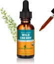 Estratto di liquido della corteccia di ciliegia selvatica certificata di Herb Pharm per il supporto respiratorio - 1 oncia (DWCHER01)