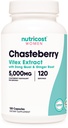 Nutricost Chasteberry Supplemento per le donne 120 capsule, 5000mg Equivalent Per Serving (da 500mg di 10:1 Extract), con Dong Quai & Ginger Root Extract, Vegetariano, Gluten Free & Non-GMO