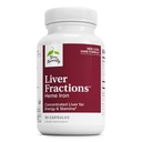 Frazioni di Terry Naturally Liver - Endurance & Energy Support with Gentle Iron - Integratore alimentare Supporta la formazione sana delle cellule di sangue rosso - Supplemento di ferro per la salute del fegato - 90 capsule