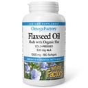 Fattori Omega di Fattori Naturali, Olio di semi di lino, Supporta la salute generale con Omega-3, 6 e 9 acidi grassi, 180 softgels (180 porzioni)