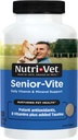 Nutri-Vet Senior-Vite Multivitamin, Supplementi per cani, Supporto immunitario, Forniture per animali domestici, Vitamine per cani, Essentials senior, Made in USA, Multivitamin per animali, 120 Conte