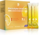 Electrolyte Powder Recovery Drink Mix | Zucchero-Free Electrolyte Powder Packets Supplement with Potassium Zinc & Magnesium for Hydration - Keto Electrolytes, Non OGM & Sugar-Free - 15 Stick