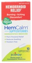 Boiron HemCalm Suppositories per il sollievo emorroide del dolore, prurito, gonfiore o discomfort - 10 Conte