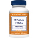 La vitamina Shoppe Psyllium Husks – Plantago Ovata Fiber Supplemento che supporta regolarità e colesterolo sano, 840 mg per porzione - Gluten Free (100 capsule)